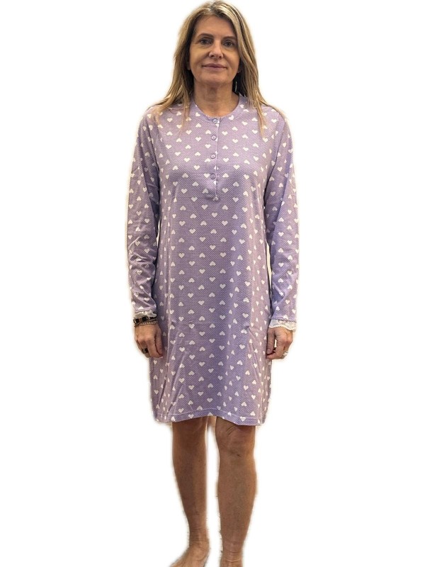 Infiore Camicia da notte donna in puro cotone art. EMT632418